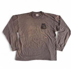 Bayside Rags Of Honor Long Sleeve T-Shirt Size XL Brown Graphic